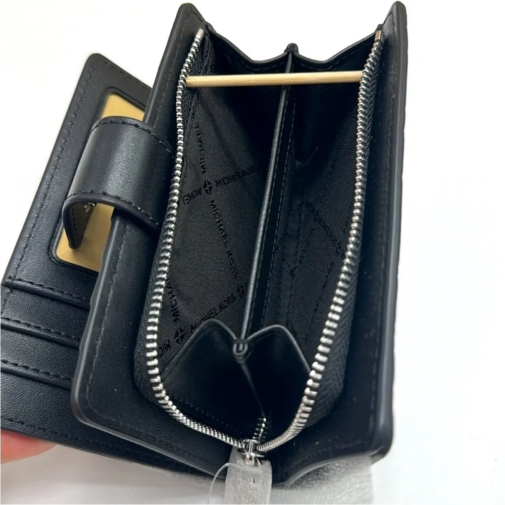 Michael Kors Black and White Floral Wallet - Picture 7 of 16